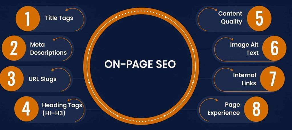 Ideal SEO Guide in 2025: Ranking Factors & Mistakes to Avoid | How it Works with Real Case Study 5 On-Page SEO